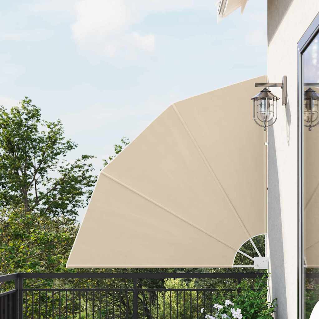 Schermo di Privacy per Balcone Beige 140 x 140 cm Poliestere