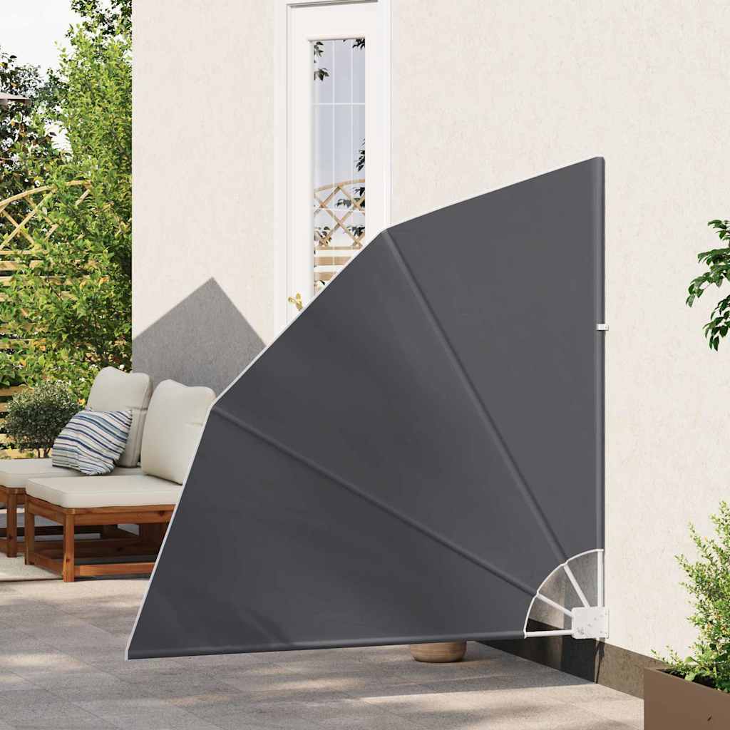 Schermo di Privacy per Balcone Nero 140 x 140 cm Poliestere