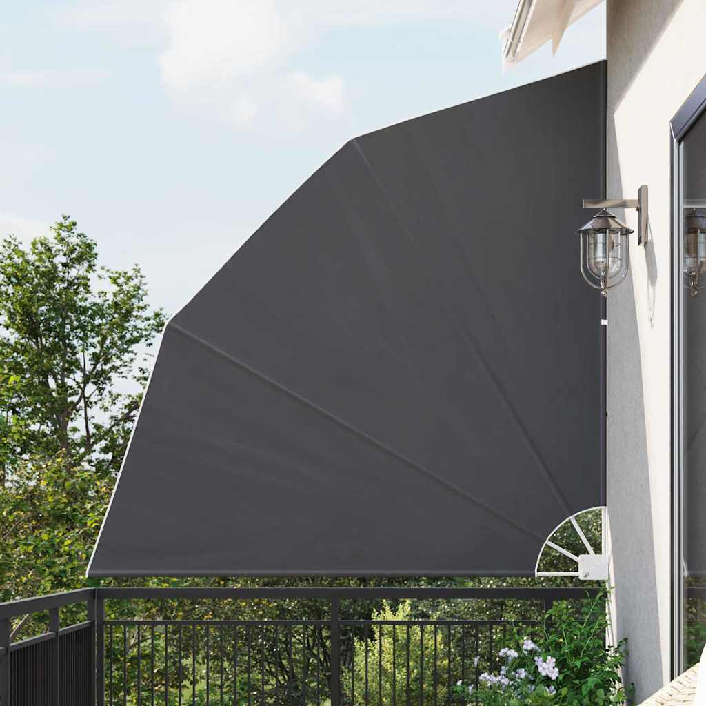 Schermo di Privacy per Balcone Nero 210 x 210 cm Poliestere