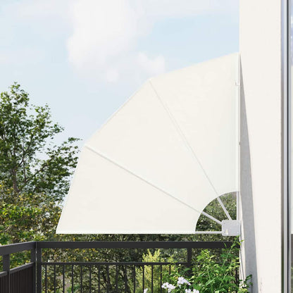 Schermo di Privacy per Balcone Crema 115 x 115 cm Poliestere