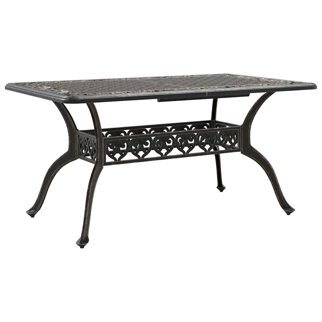 Set da Pranzo per Giardino 5 pcs Bronzo Alluminio
