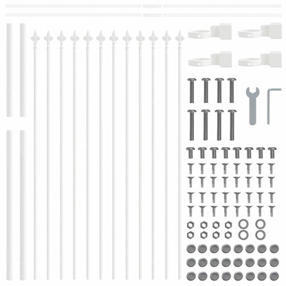 Recinzione per Giardino Woerden Bianco 1,7 x 0,8 m