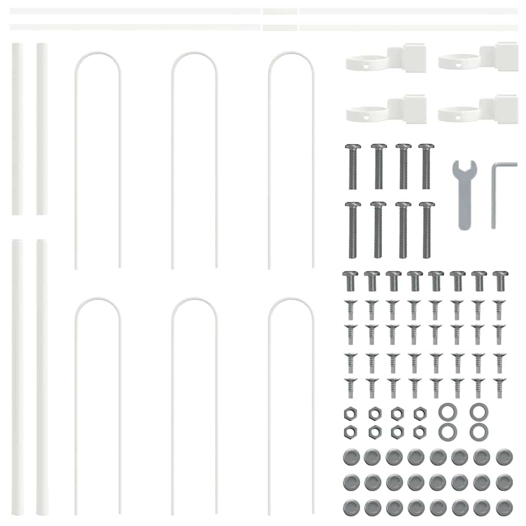 Recinzione per Giardino Boxtel Bianco 1,7 x 1,2 m