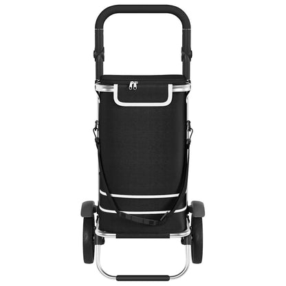 Carrello della spesa Nero 36,5 x 46,5 x 100,5 cm Tessuto Oxford