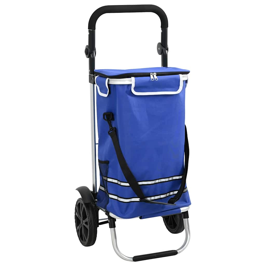 Carrello della spesa Blu 36,5 x 46,5 x 100,5 cm Tessuto Oxford