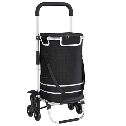 Carrello della spesa Nero 47 x 39 x 100,5 cm Tessuto Oxford
