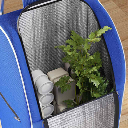 Carrello della spesa Blu 39,5 x 33 x 93 cm Tessuto Oxford