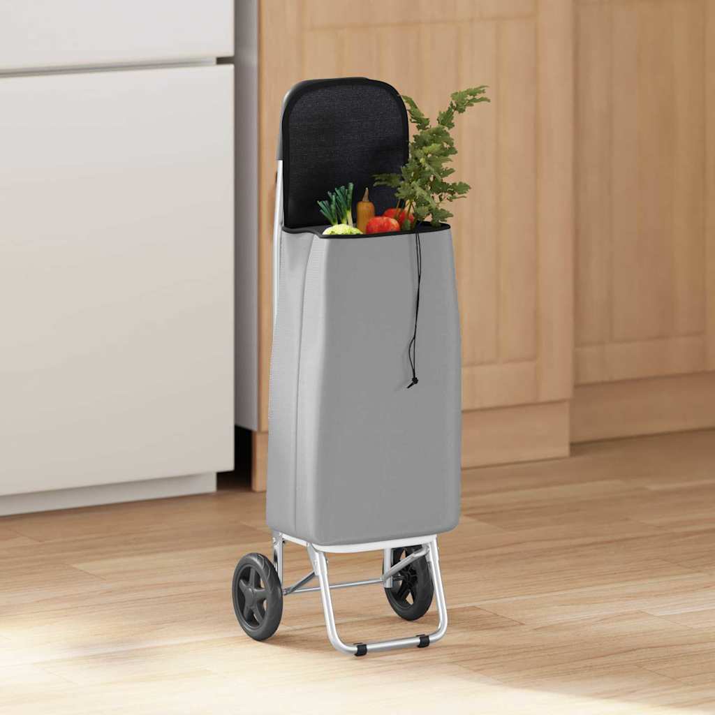 Carrello della spesa Grigio 35 x 28 x 92 cm Tessuto Oxford