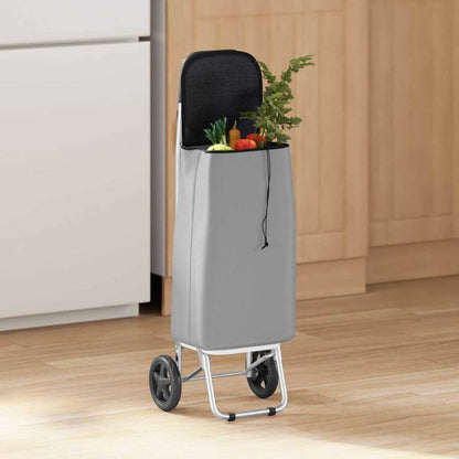 Carrello della spesa Grigio 35 x 28 x 92 cm Tessuto Oxford