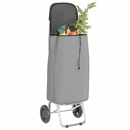 Carrello della spesa Grigio 35 x 28 x 92 cm Tessuto Oxford