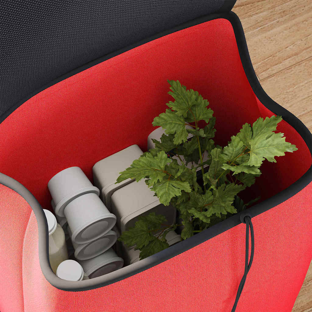 Carrello della spesa Rosso 35 x 28 x 92 cm Tessuto Oxford