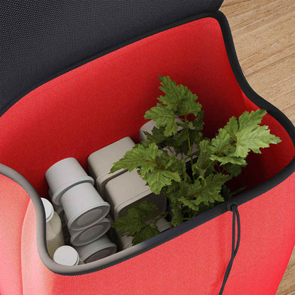Carrello della spesa Rosso 35 x 28 x 92 cm Tessuto Oxford