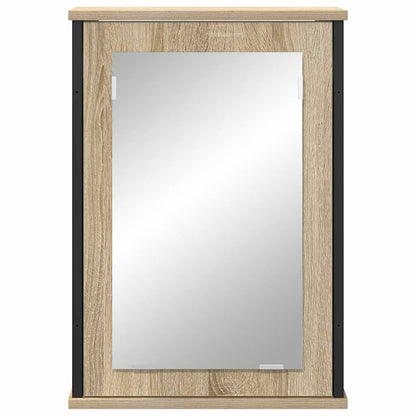 Mobiletto per specchio con porta Rovere Sonoma 42 x 12 x 60 cm