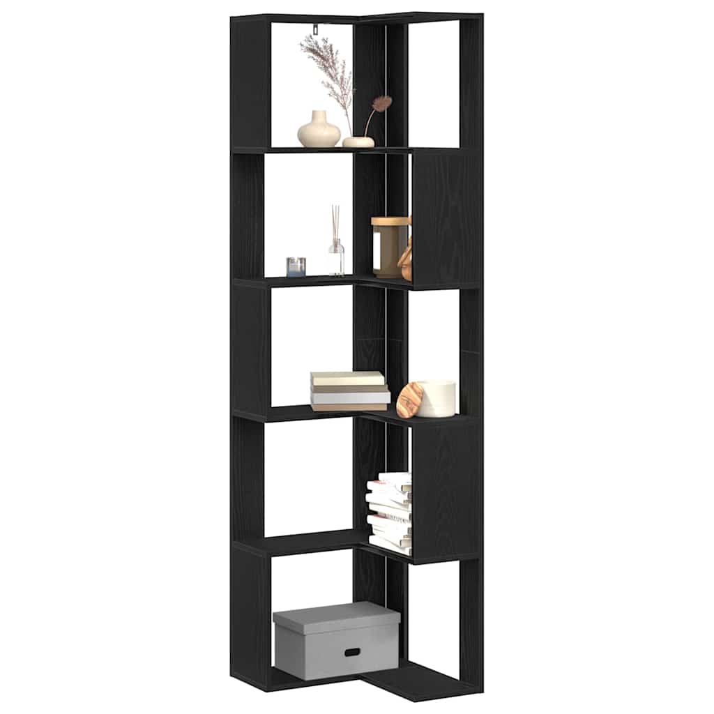 Libreria Rovere Nero 50 x 50 x 179 cm