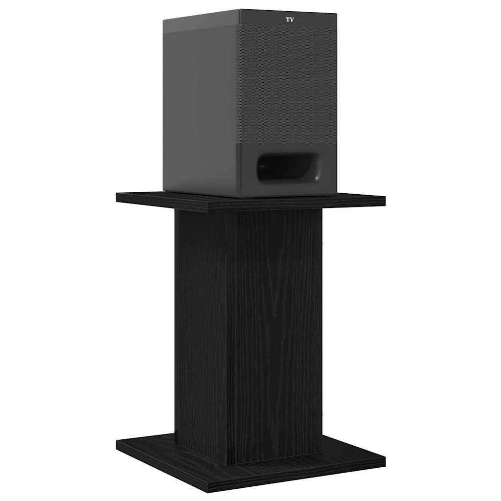 Supporti per Altoparlanti 2 pcs Rovere Nero 30 x 30 x 40 cm