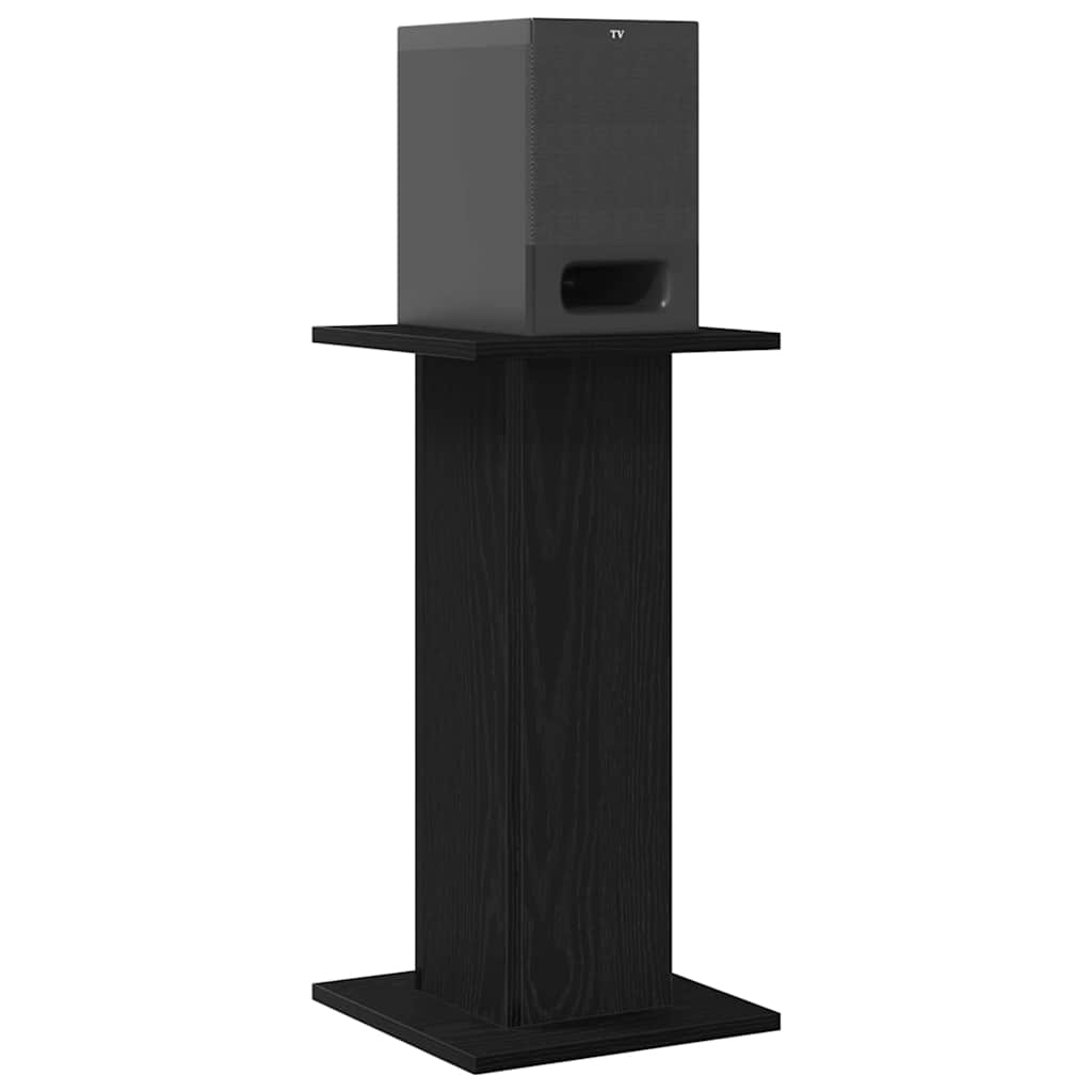 Supporti per Altoparlanti 2 pcs Rovere Nero 30 x 30 x 60 cm