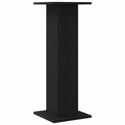 Supporti per Altoparlanti 2 pcs Rovere Nero 30 x 30 x 80 cm