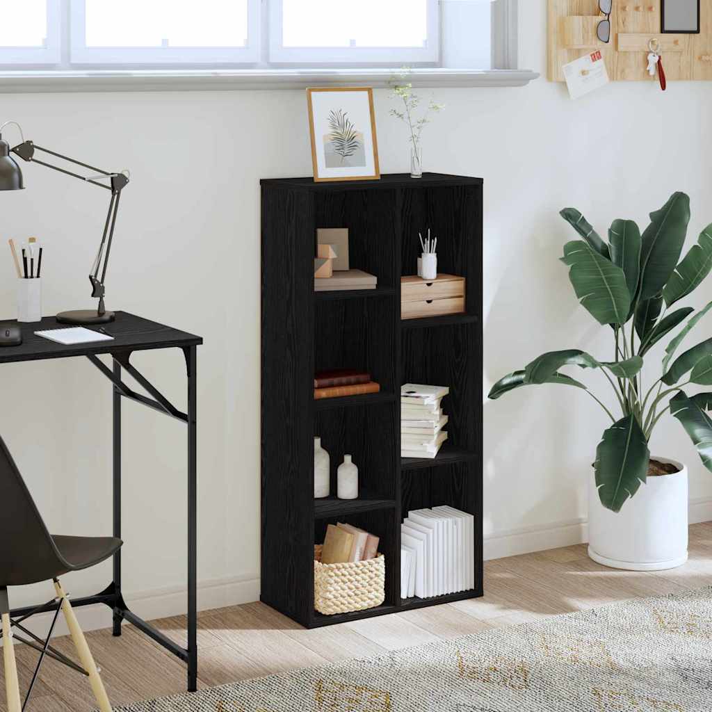 Libreria Rovere Nero 50 x 25 x 102 cm