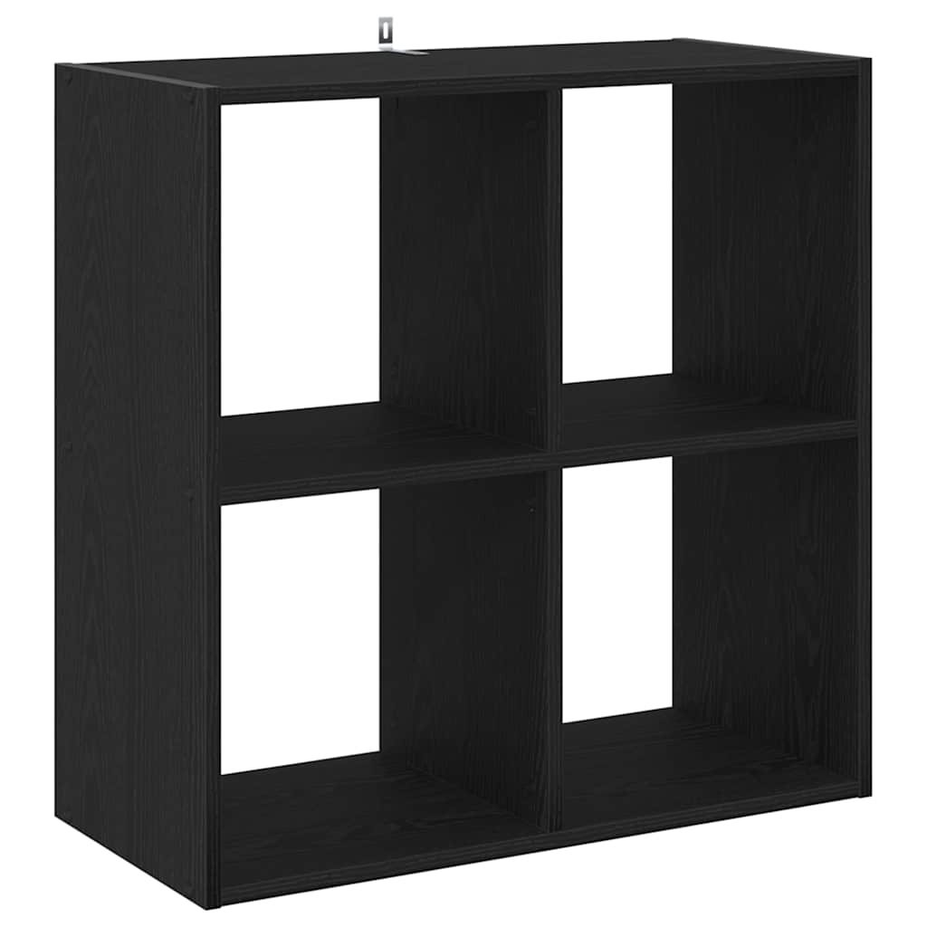 Scaffale Rovere nero 68,5 x 32 x 68,5 cm Legno multistrato