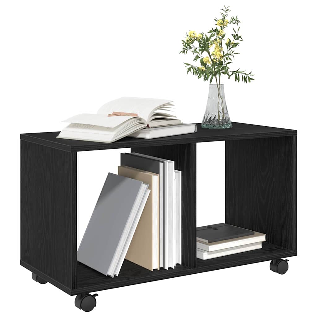 Tavolino Rovere Nero 72 x 33 x 42,5 cm Legno multistrato