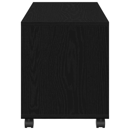 Tavolino Rovere Nero 72 x 33 x 42,5 cm Legno multistrato