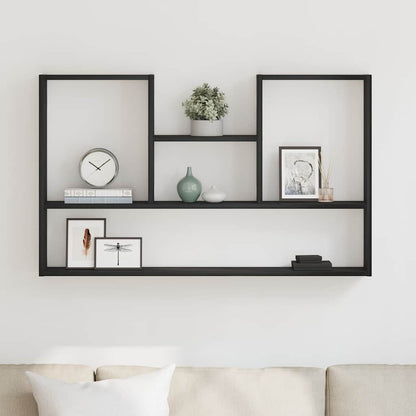 Mensola a Muro Rovere Nero 99x15x60 cm in Truciolato