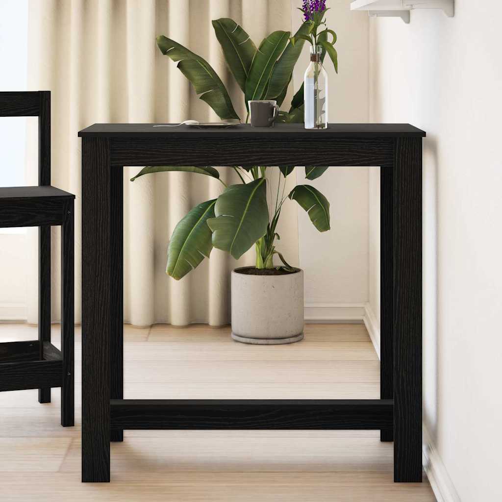 Tavolo da bar Rovere Nero 102 x 50 x 103,5 cm Legno multistrato