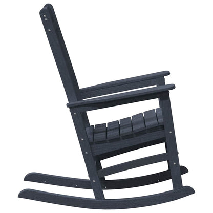 Sedia a dondolo da giardino Blu navy 92 x 70 x 108cm HDPE