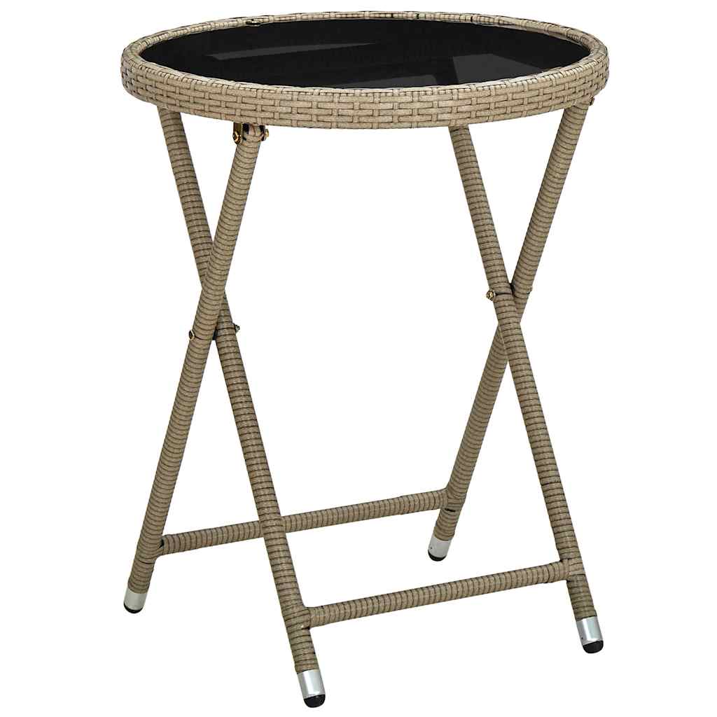 Set Bistro da Giardino 3 pcs Beige polyrattan