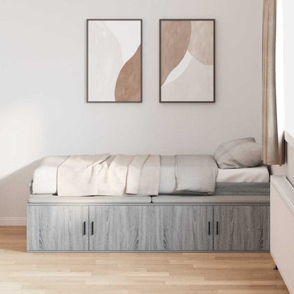Struttura del letto Grigio Sonoma 90 x 200 cm Legno multistrato
