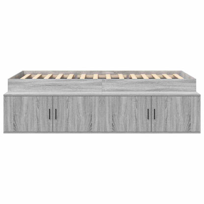 Struttura del letto Grigio Sonoma 90 x 200 cm Legno multistrato