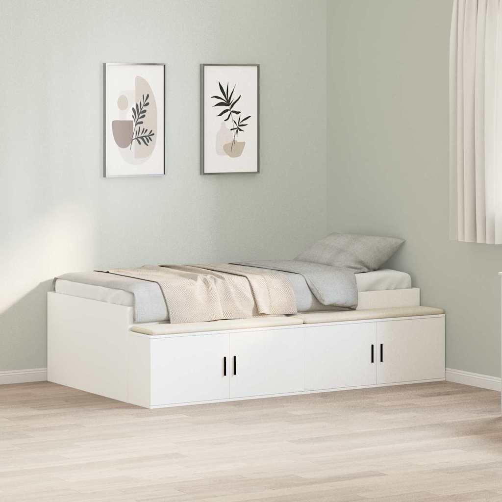 Struttura del letto Bianco 80 x 200 cm Legno multistrato