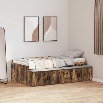 Struttura del letto Rovere fumÃ© 80 x 200 cm Legno multistrato