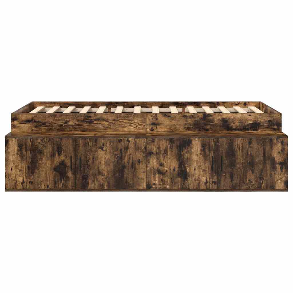Struttura del letto Rovere fumÃ© 80 x 200 cm Legno multistrato