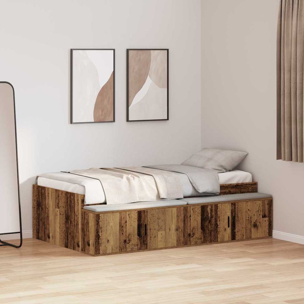 Struttura del letto Legno vecchio 80 x 200 cm Legno multistrato
