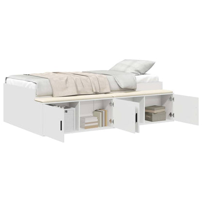 Struttura del letto Bianco 70 x 190 cm Legno multistrato