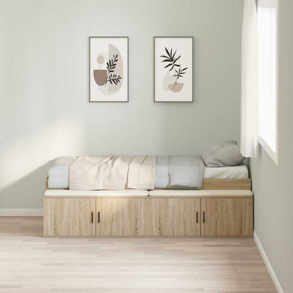 Struttura del letto Rovere Sonoma 70 x 190 cm Legno multistrato
