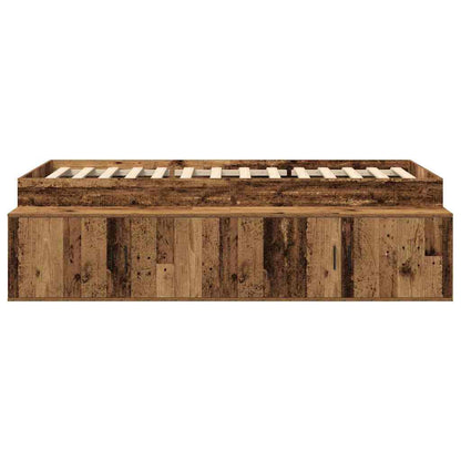 Struttura del letto Legno vecchio 70 x 190 cm Legno multistrato