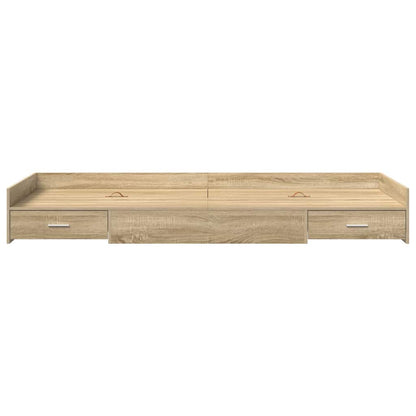Struttura del letto con testiera Rovere Sonoma 98.5 x 200 cm
