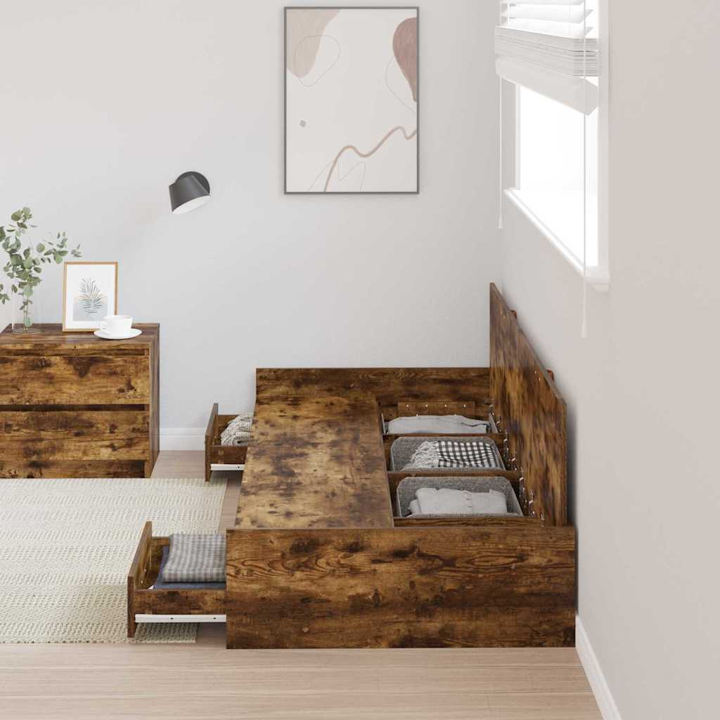 Struttura del letto Legno vecchio 80 x 200 cm Legno multistrato