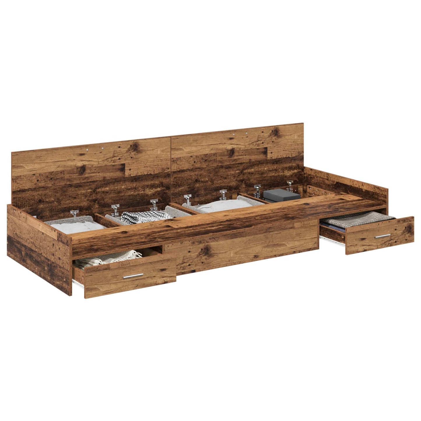 Struttura del letto Legno vecchio 80 x 200 cm Legno multistrato