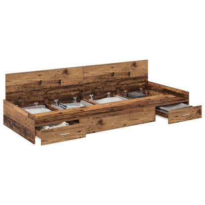 Struttura del letto Legno vecchio 80 x 200 cm Legno multistrato