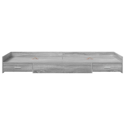 Struttura del letto Grigio Sonoma 90 x 190 cm Legno multistrato