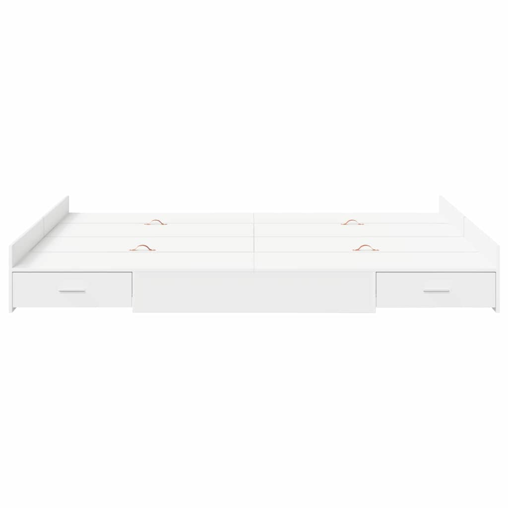 Struttura letto con contenitore Bianco 150 x 200 cm