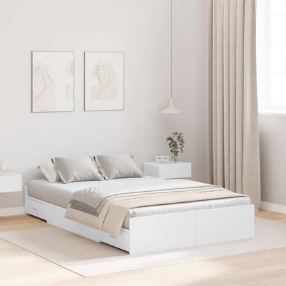 Struttura letto con contenitore Bianco 120 x 200 cm