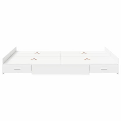Struttura letto con contenitore Bianco 135 x 190 cm