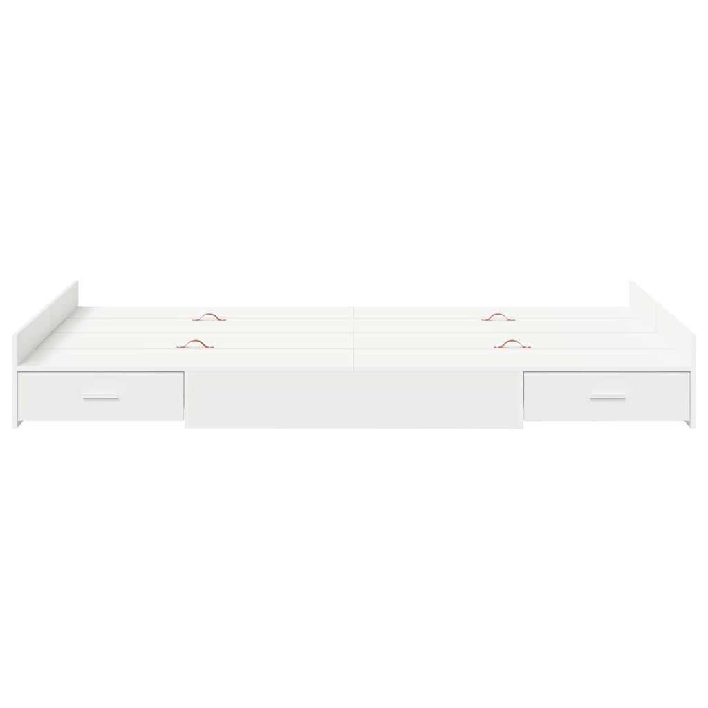 Struttura letto con contenitore Bianco 120 x 190 cm