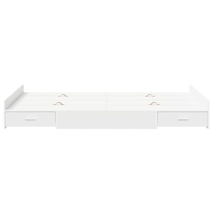 Struttura letto con contenitore Bianco 120 x 190 cm