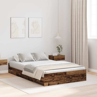 Struttura letto con contenitore Legno vecchio 120 x 190 cm