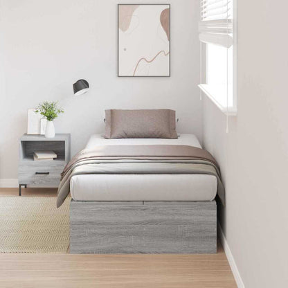 Struttura letto con contenitore Grigio Sonoma 80 x 200 cm
